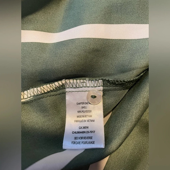 Women’s Long Sleeved collared shirt white/green stripes size Small - Picture 5 of 5